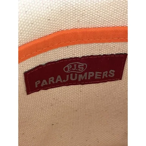 Parajumpers Beach Tote Bag Cream Orange Adjustable Strap Crossbody Logo $185 - Picture 12 of 14